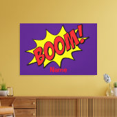 Cartoon Boom Thunder_Cove Canvas Afdruk (Insitu (Woonkamer))
