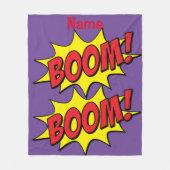 Cartoon Boom Thunder_Cove Fleece Deken (Voorkant)