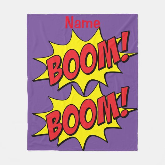 Cartoon Boom Thunder_Cove Fleece Deken (Voorkant)