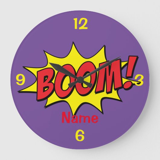 Cartoon Boom Thunder_Cove Grote Klok (Voorkant)