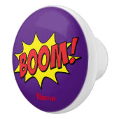 Cartoon Boom Thunder_Cove Keramische Knop (Rechts)