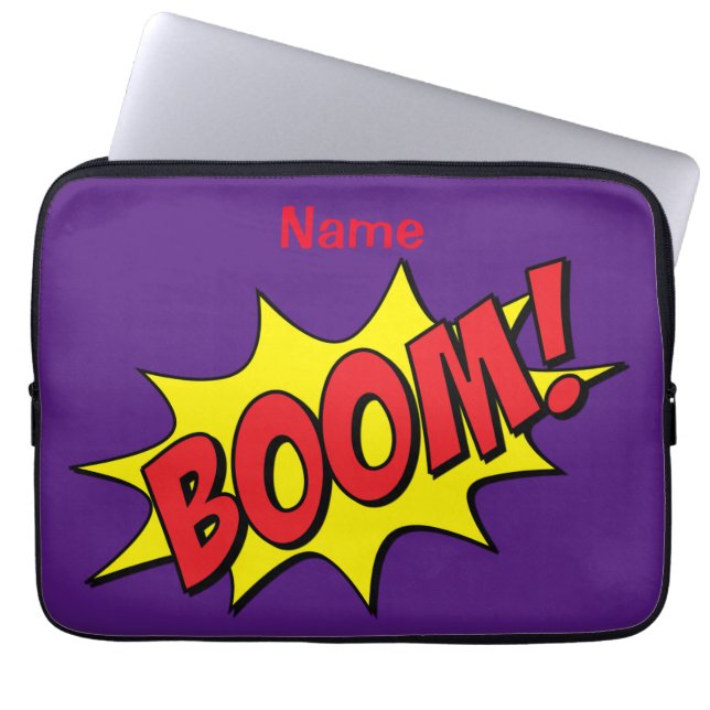 Cartoon Boom Thunder_Cove Laptop Sleeve (Voorkant)