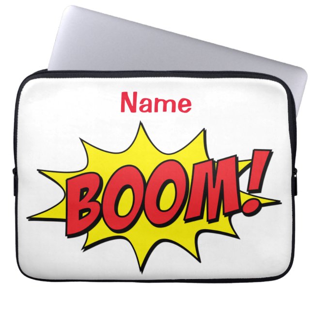 Cartoon Boom Thunder_Cove Laptop Sleeve (Voorkant)