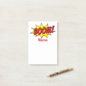 Cartoon Boom Thunder_Cove Post-it® Notes (Op bureau)