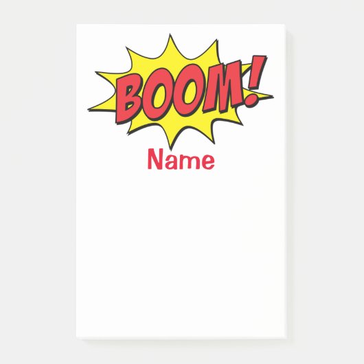 Cartoon Boom Thunder_Cove Post-it® Notes (Voorkant)