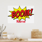 Cartoon Boom Thunder_Cove Poster (Keuken)