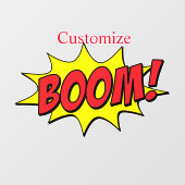 Cartoon Boom Thunder_Cove Raamsticker (Vel)