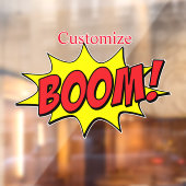 Cartoon Boom Thunder_Cove Raamsticker (Vel 2)