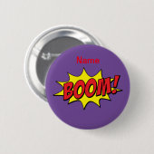 Cartoon Boom Thunder_Cove Ronde Button 5,7 Cm (Voorkant /achterkant)