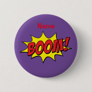 Cartoon Boom Thunder_Cove Ronde Button 5,7 Cm