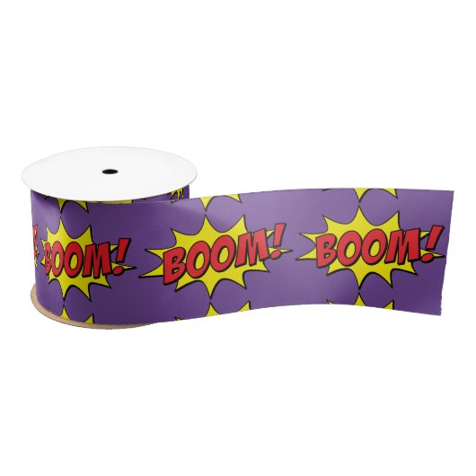 Cartoon Boom Thunder_Cove Satijnen Lint (Spoel)