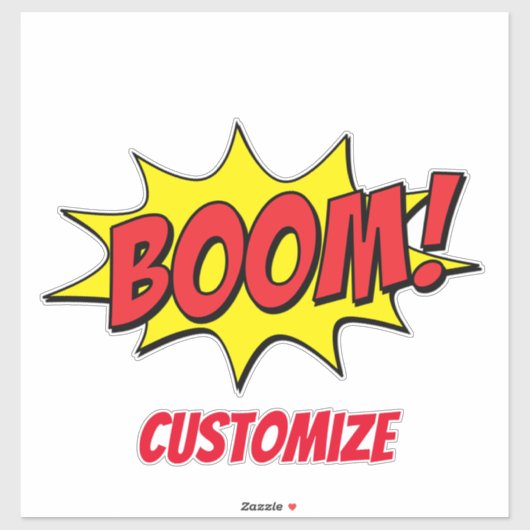 Cartoon Boom Thunder_Cove Sticker (Vel)