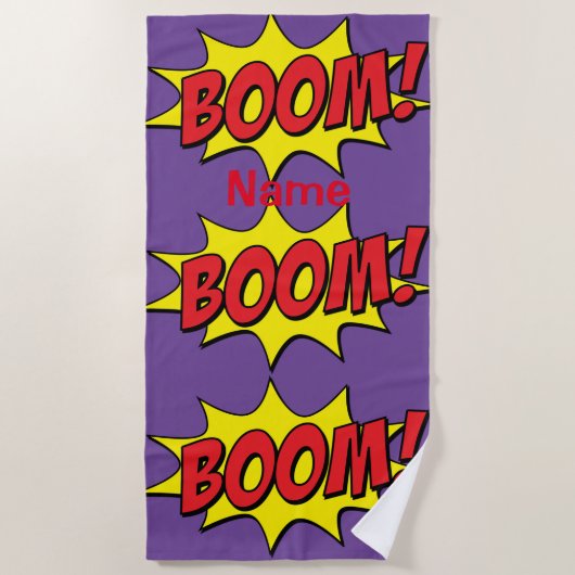 Cartoon Boom Thunder_Cove Strandlaken (Voorkant)