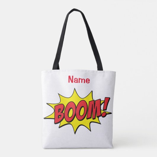 Cartoon Boom Thunder_Cove Tote Bag (Achterkant)