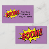 Cartoon Boom Thunder_Cove Visitekaartje (Voorkant / Achterkant)