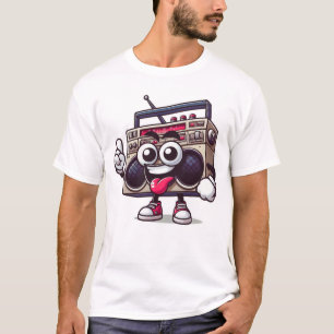 Cartoon Boombox Buddy T-shirt