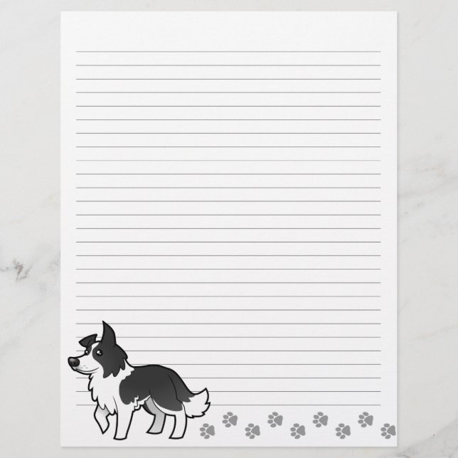 Cartoon Border Collie (Voorkant)