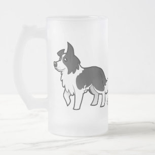 Cartoon Border Collie Matglas Bierpul