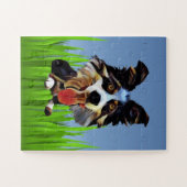 Cartoon Border Collie Puzzel voor Kinderen (Horizontaal)