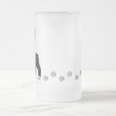 Cartoon Boston Terrier Matglas Bierpul (Center)