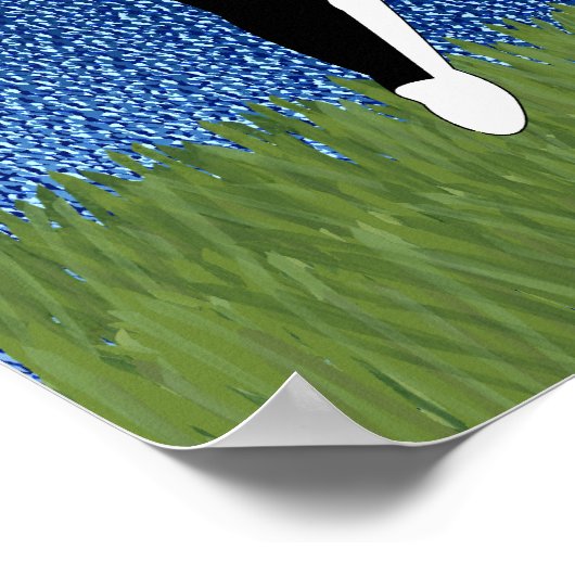 Cartoon Boston Terrier Poster (Hoek)