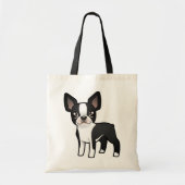Cartoon Boston Terrier Tote Bag (Voorkant)