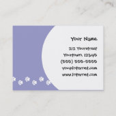 Cartoon Boston Terrier Visitekaartje (Achterkant)