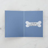 Cartoon Boston Terrier Wenskaart Kaart (Binnen)