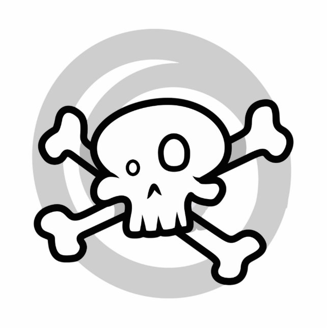 Cartoon Botten Draaien Fotobeeldje Magneet (Voorkant)