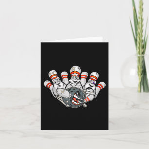 Cartoon Bowler Bang Bowling Pins Funny Sport Hal Kaart