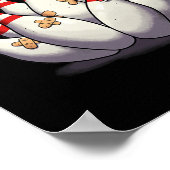 Cartoon Bowling Bang Bowling Pins Funny Sport Bo Poster (Hoek)