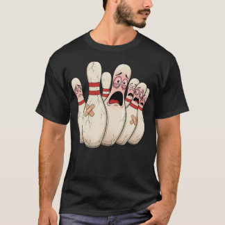 Cartoon Bowling Bangige Bowling Kegel Grappige Spo T-shirt