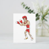 cartoon boxer briefkaart (Staand voorkant)