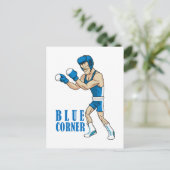 cartoon boxer briefkaart (Staand voorkant)