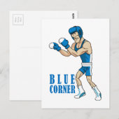 cartoon boxer briefkaart (Voorkant / Achterkant)