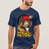 Cartoon Boxer Graphic T-shirt (Voorkant)