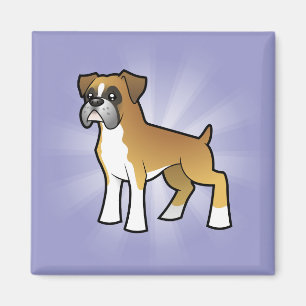 Cartoon Boxer Magneet