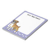 Cartoon Boxer Notitieblok (Linkerzijde)