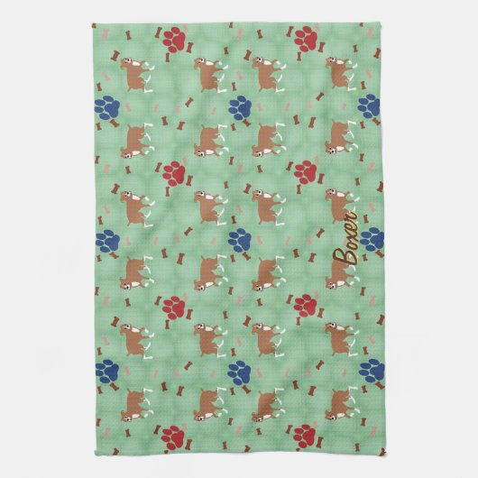 Cartoon Boxer Theedoek (Verticaal)