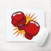 Cartoon Boxing-handschoenen Muismat (Met muis)