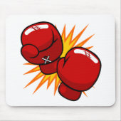 Cartoon Boxing-handschoenen Muismat (Voorkant)