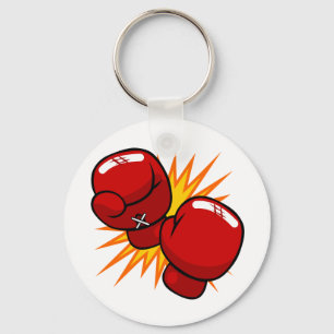 Cartoon Boxing-handschoenen Sleutelhanger