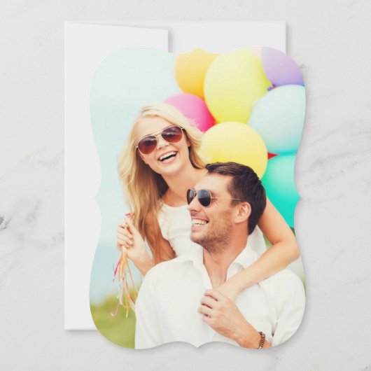 Cartoon Boy Girl Love Verloving Shower Invite Kaart (Achterkant)