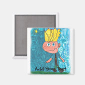 Cartoon Boy - Timmy Magneet (Voorkant / Achterkant)