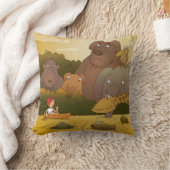 Cartoon Boy Tropical Oerwoud Animal Kussen (Deken)