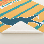 Cartoon boze T-rex dinosaurusjongen Sherpa Deken (3/4)