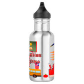 Cartoon Brain Terug naar school Kinder waterfles Waterfles (Rechts)