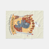 Cartoon Brave Gryffindor Crest Fleece Deken (Voorkant (Horizontaal))