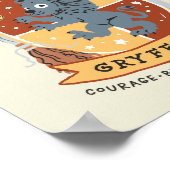 Cartoon Brave Gryffindor Wapen Poster (Hoek)