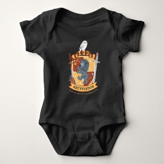 Cartoon Brave Gryffindor Wapen Romper (Voorkant)